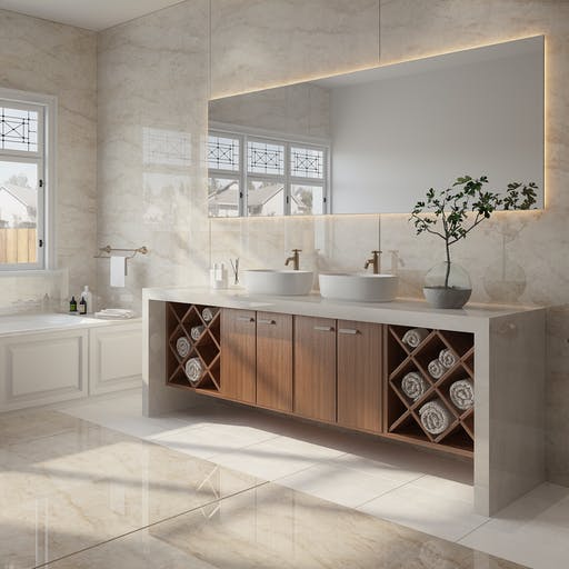 Beautiful bathroom countertops from Dekton