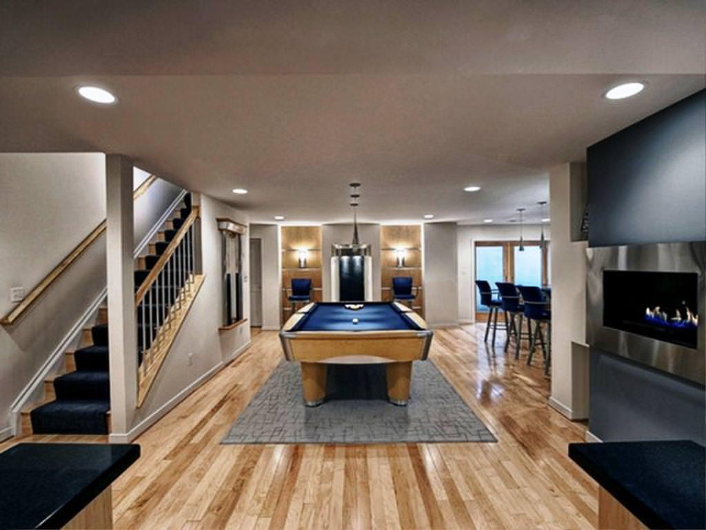 contemporary-basement-design-photos-1 - InDesign Kitchen and Bath Remodeling