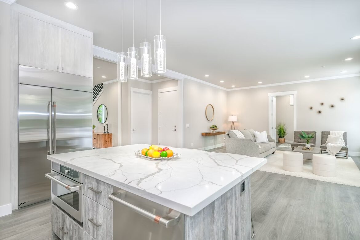 marble-kitchen-countertop - InDesign Kitchen and Bath Remodeling